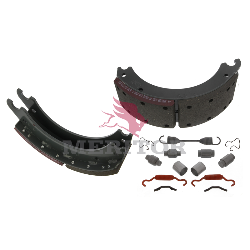 BRAKE SHOE KIT 15" X 4" MERITOR Q PLUS FRONT BRAKE SHOE