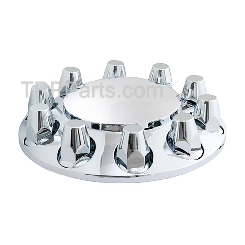 HUB CAP FRONT ABS AXLE AND HUB COVER 10 LUG/HOLE WHEELS CONVEX